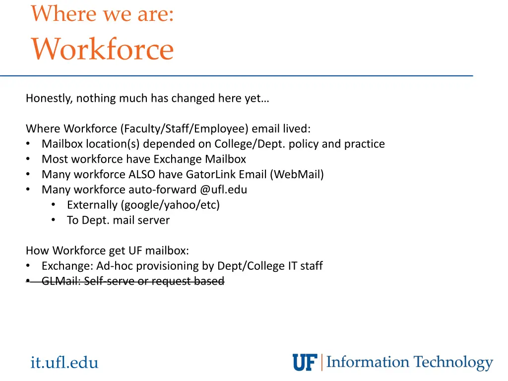 where we are workforce