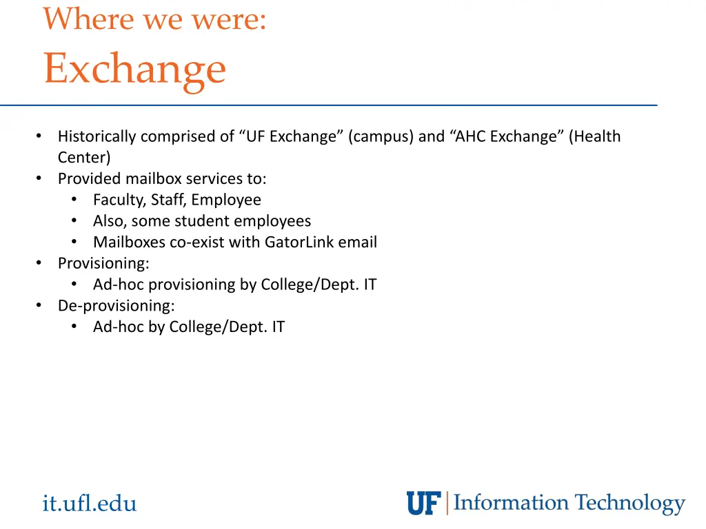 where we were exchange