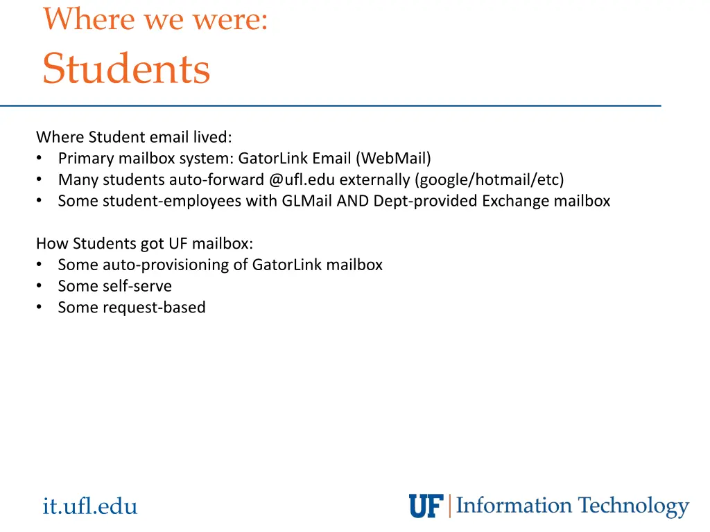 where we were students