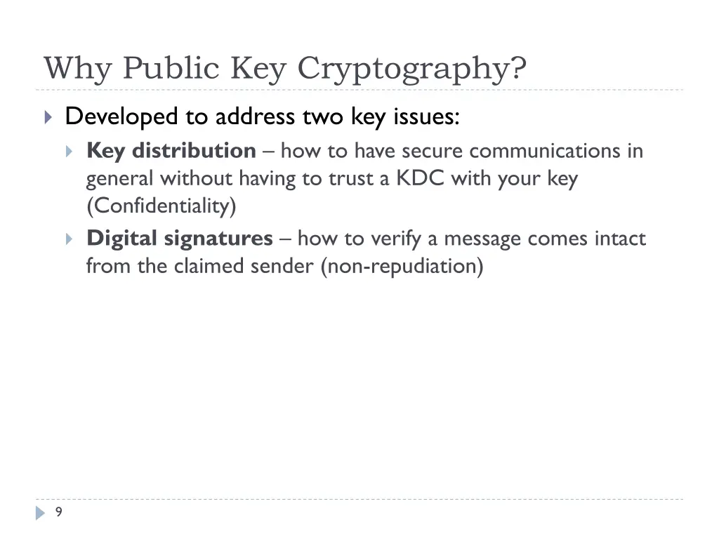 why public key cryptography