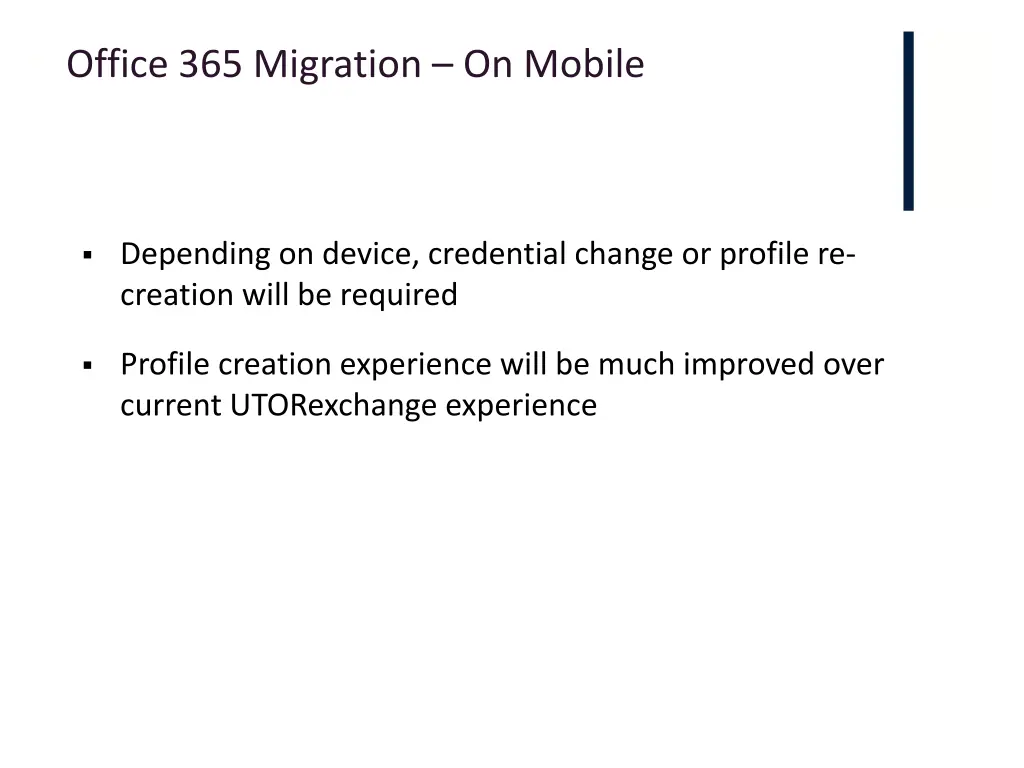 office 365 migration on mobile