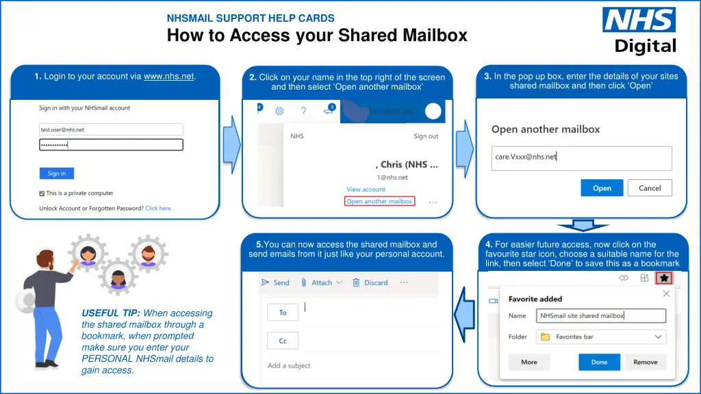 nhsmail support help cards how to access your