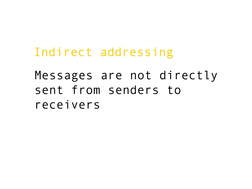 indirect addressing