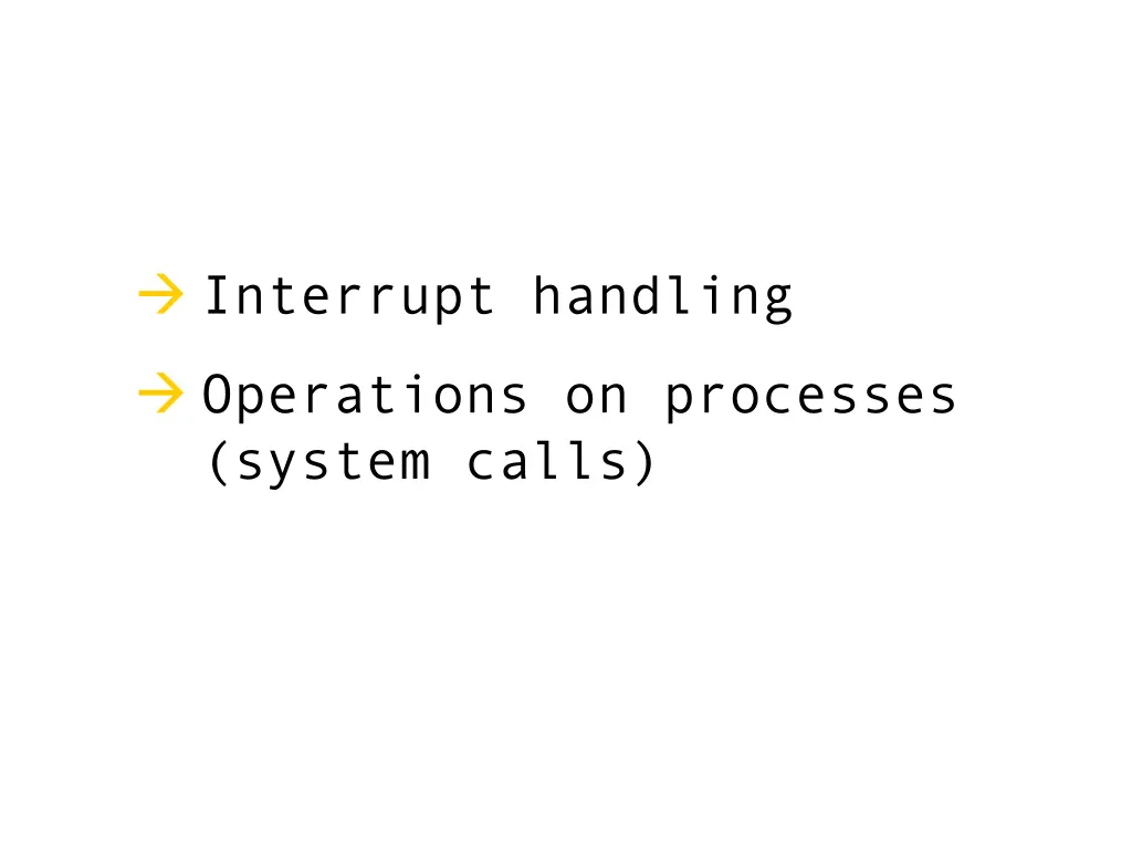 interrupt handling