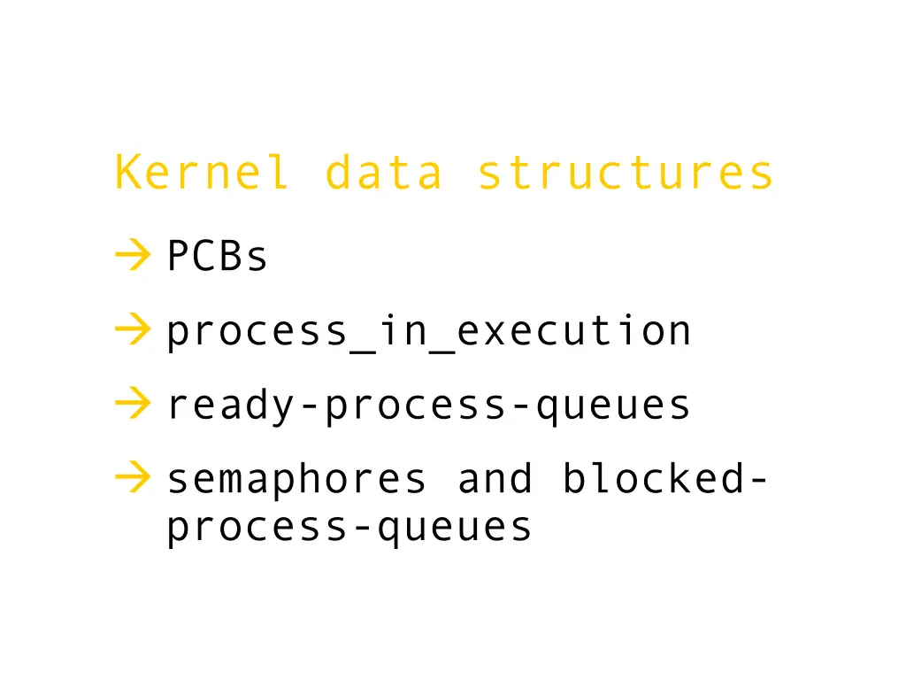 kernel data structures