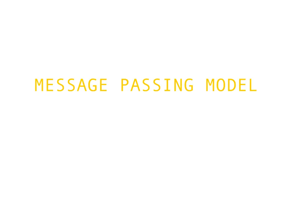 message passing model 1