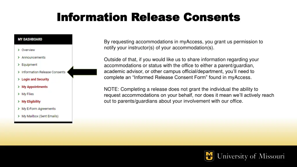 information release consents information release