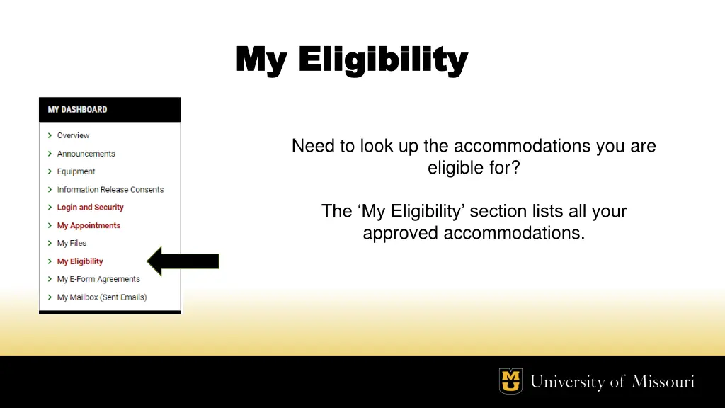 my eligibility my eligibility