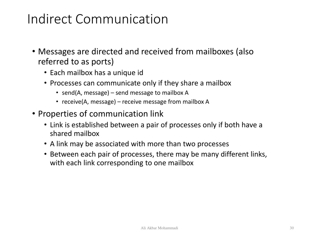 indirect communication