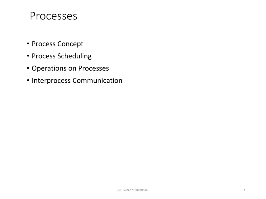 processes 1