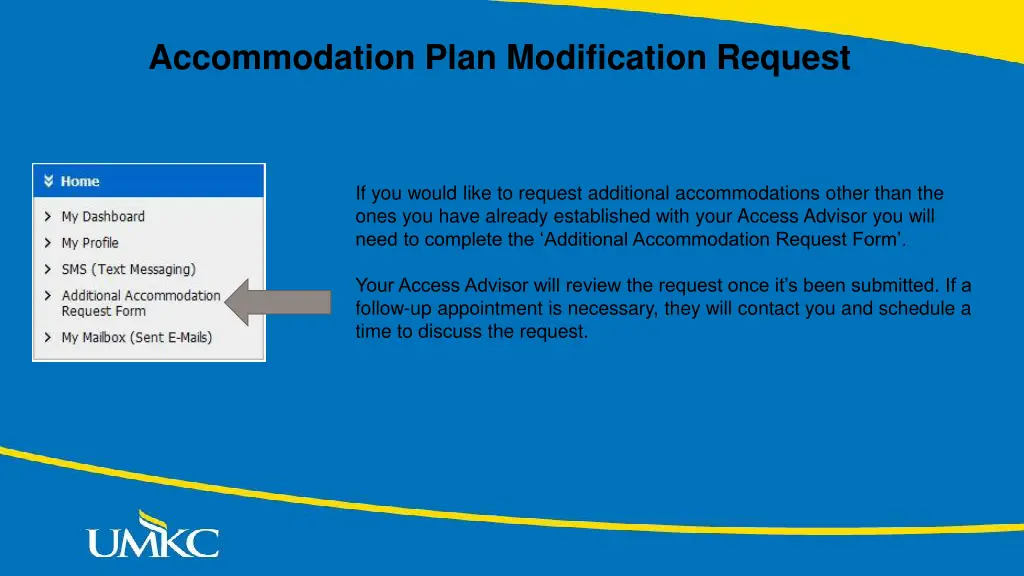 accommodation plan modification request