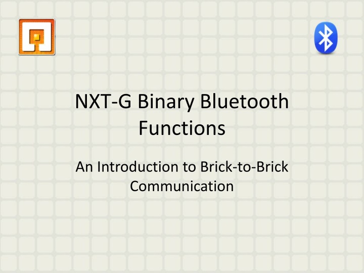 nxt g binary bluetooth functions