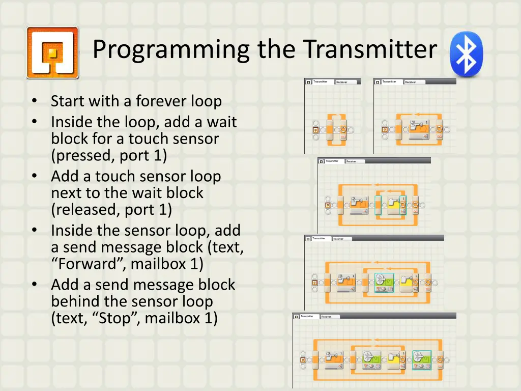 programming the transmitter 1