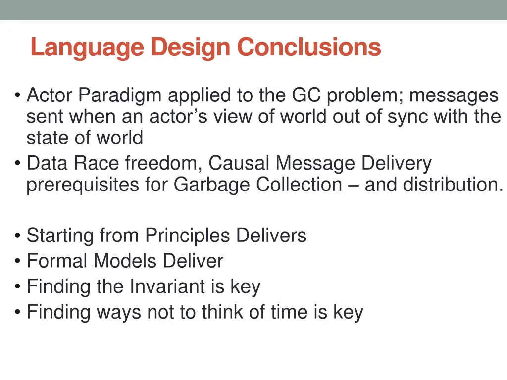 language design conclusions