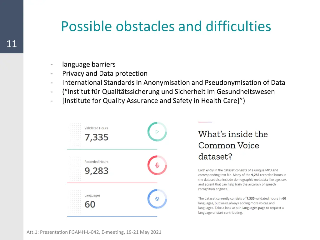 possible obstacles and difficulties