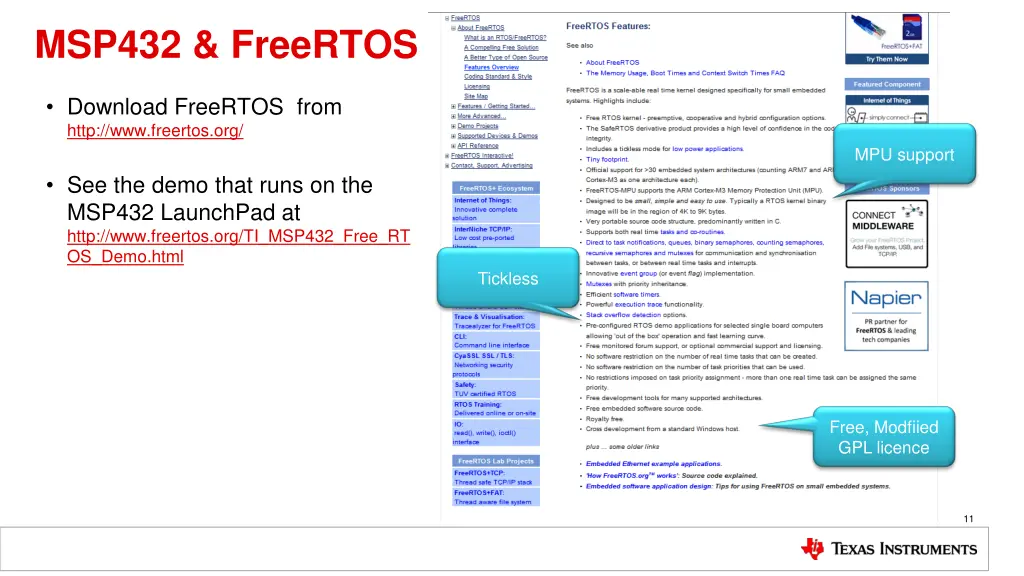 msp432 freertos