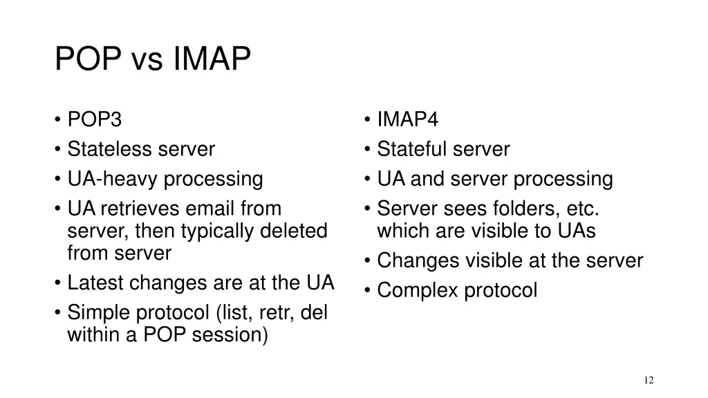 pop vs imap