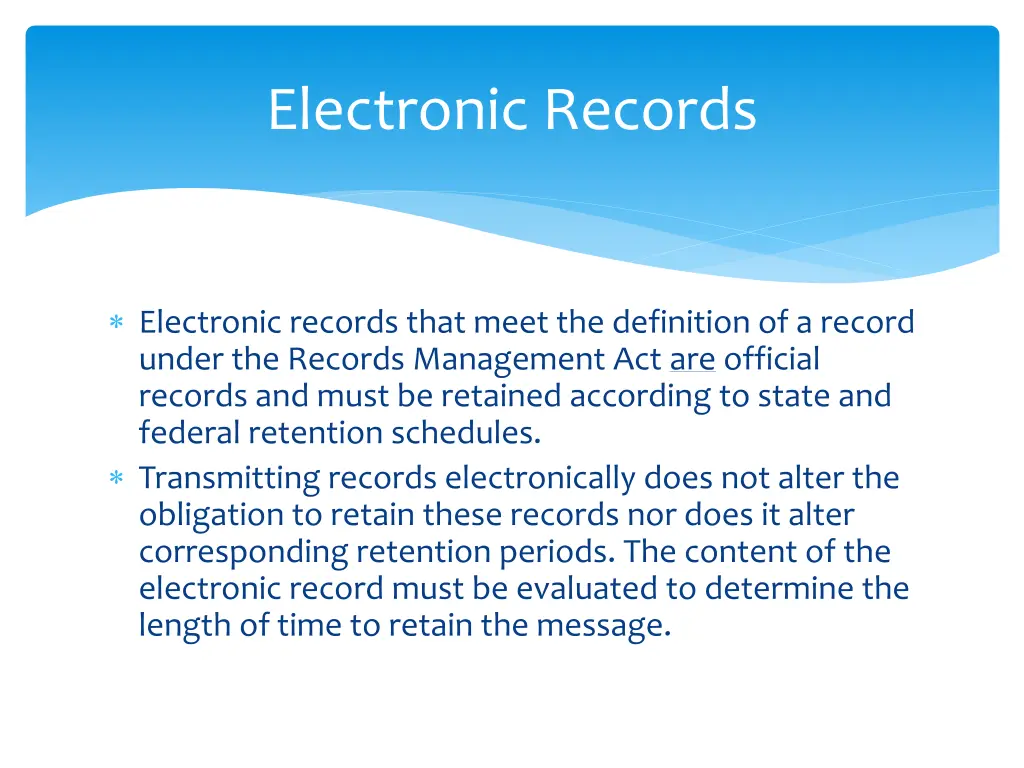 electronic records 1