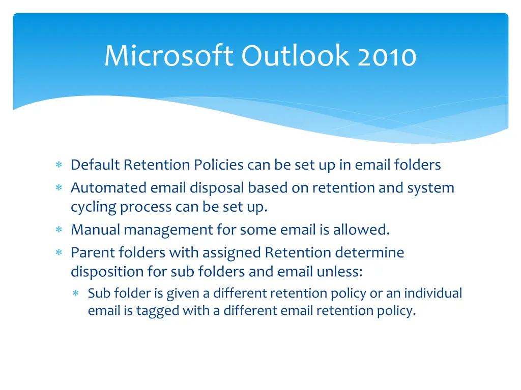 microsoft outlook 2010