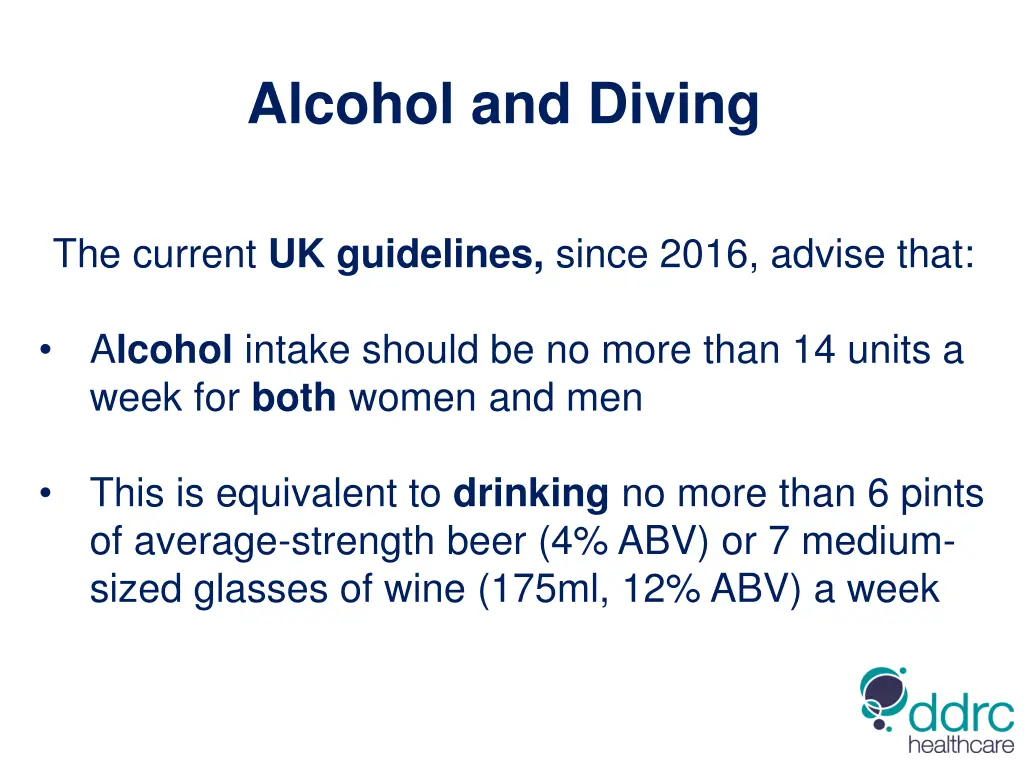 alcohol and diving 1