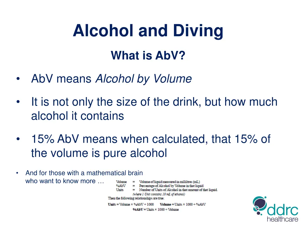 alcohol and diving 5