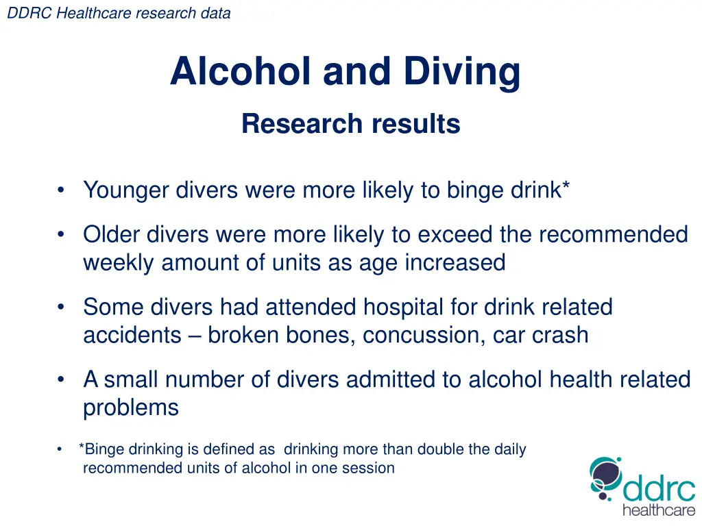 ddrc healthcare research data 2