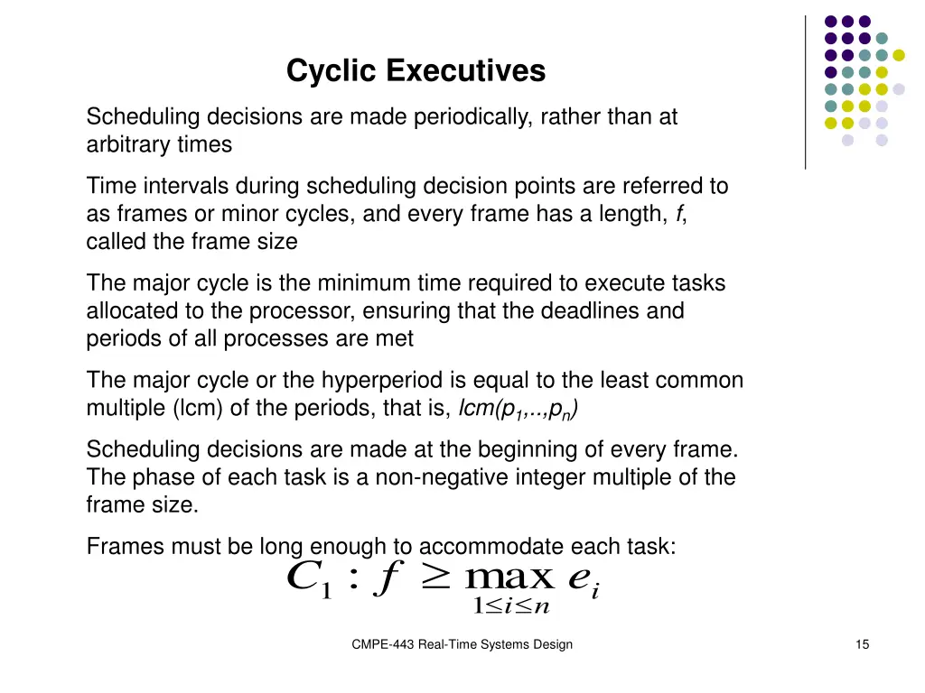 cyclic executives 1