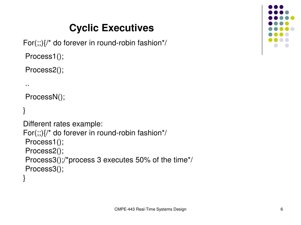 cyclic executives