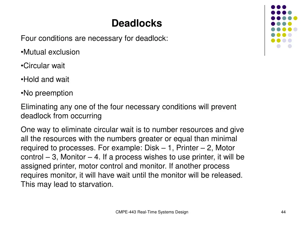 deadlocks