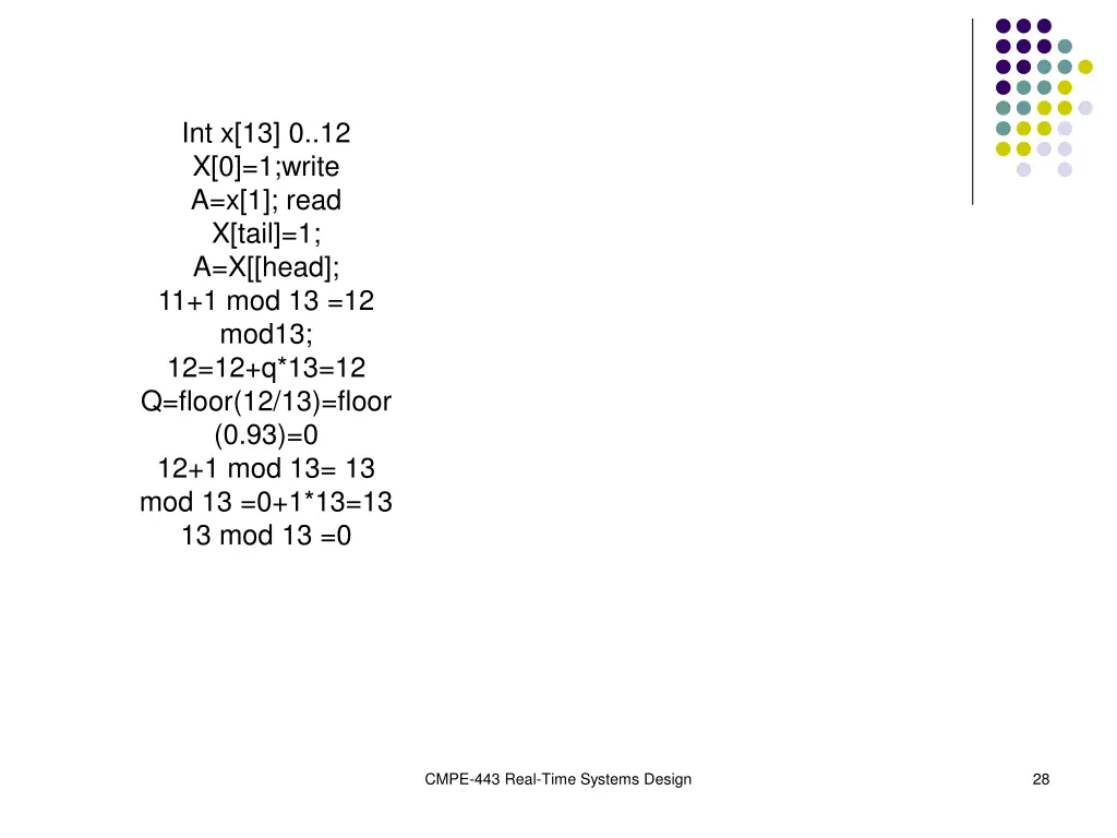 int x 13 0 12 x 0 1 write a x 1 read x tail