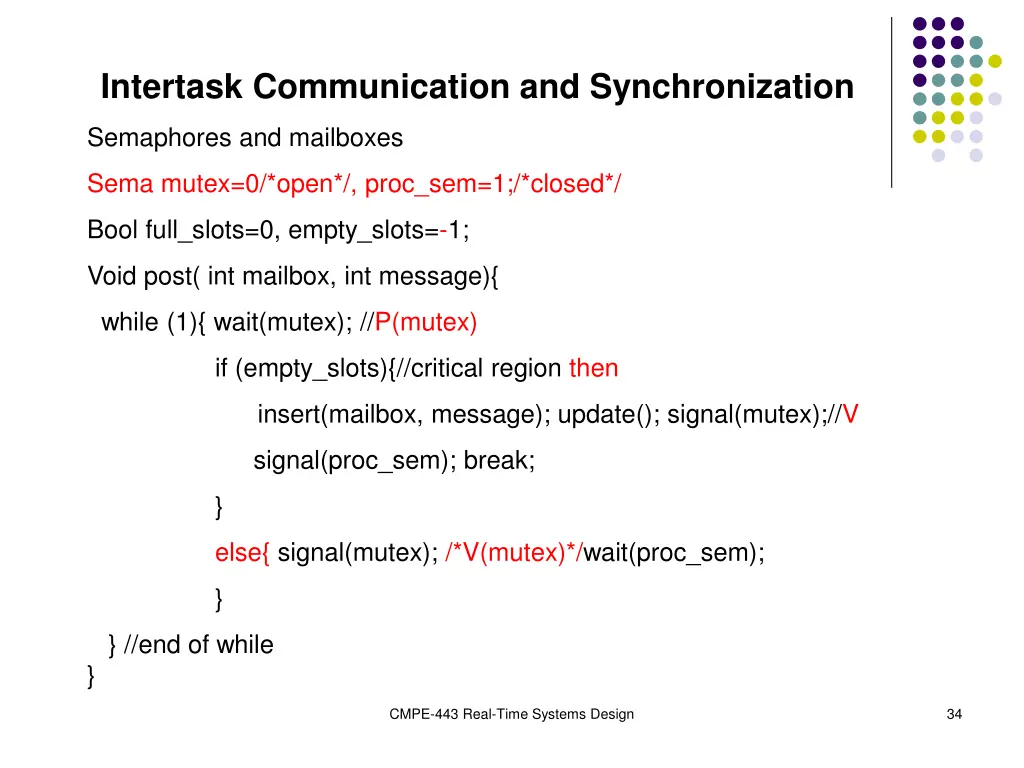 intertask communication and synchronization 6