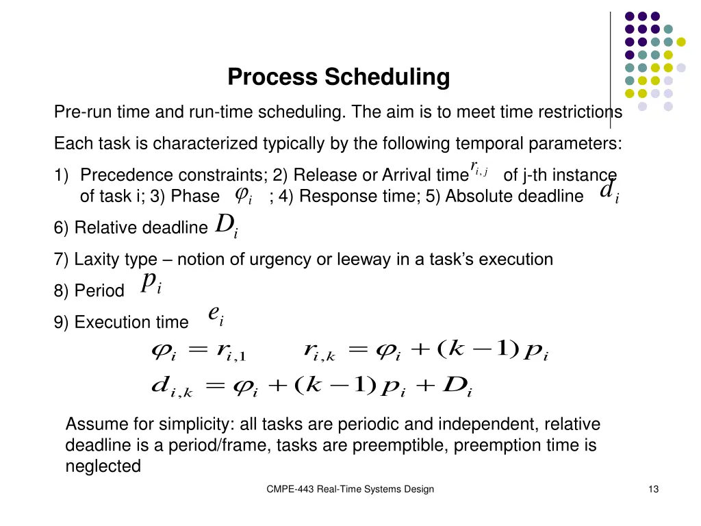 process scheduling