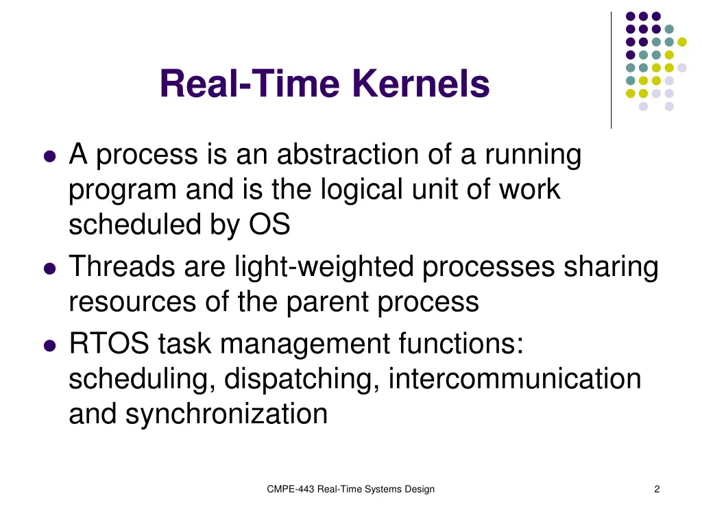 real time kernels