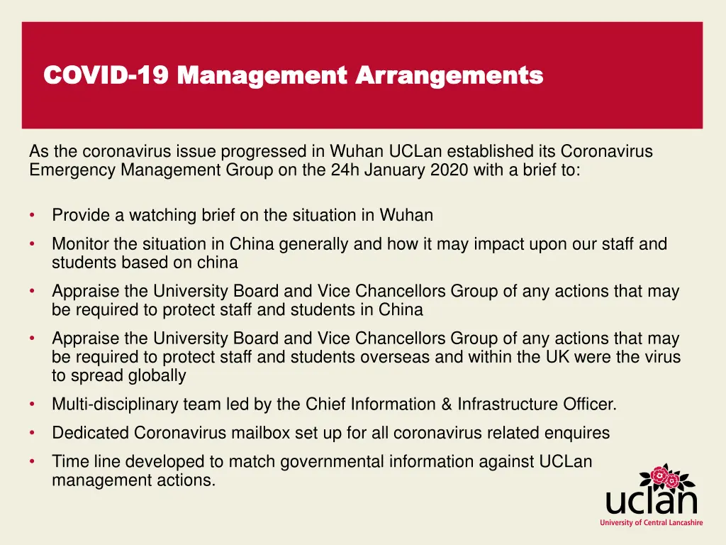 covid covid 19 management arrangements 1