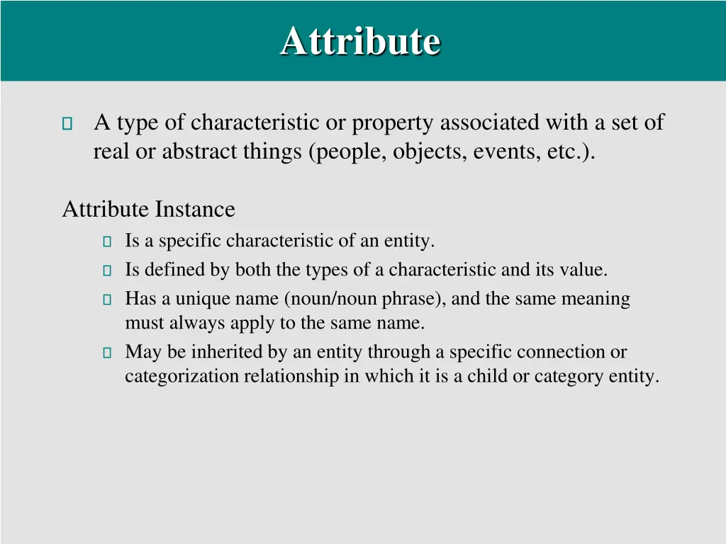 attribute