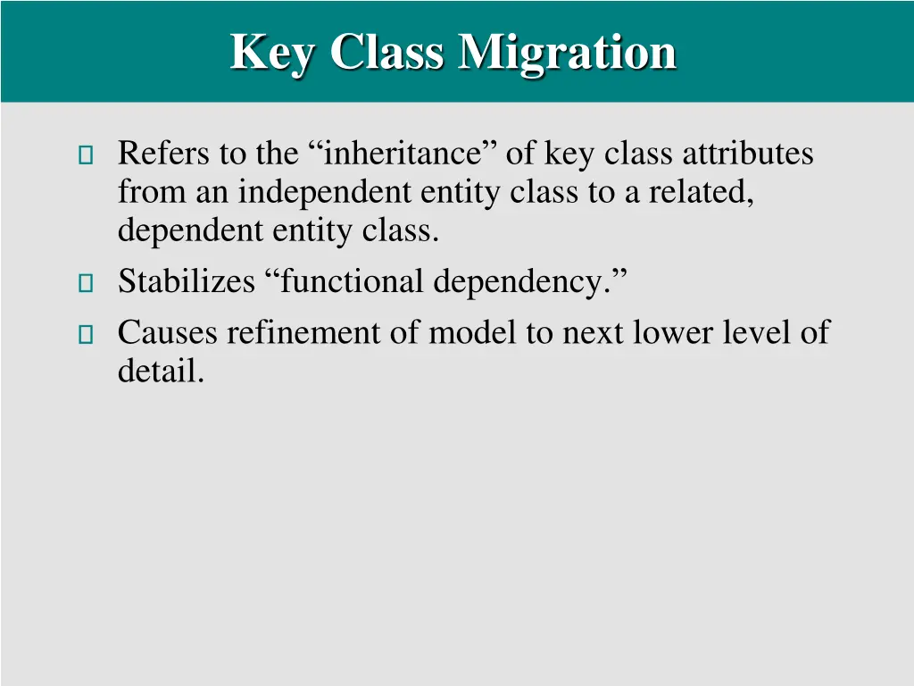 key class migration