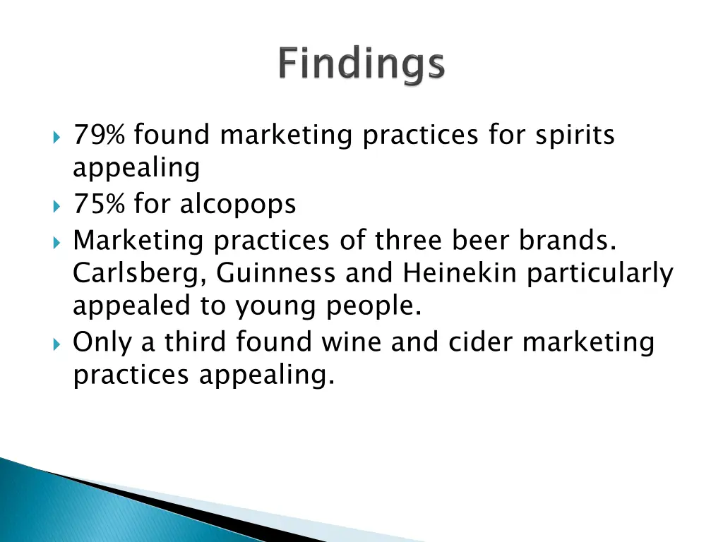 79 found marketing practices for spirits