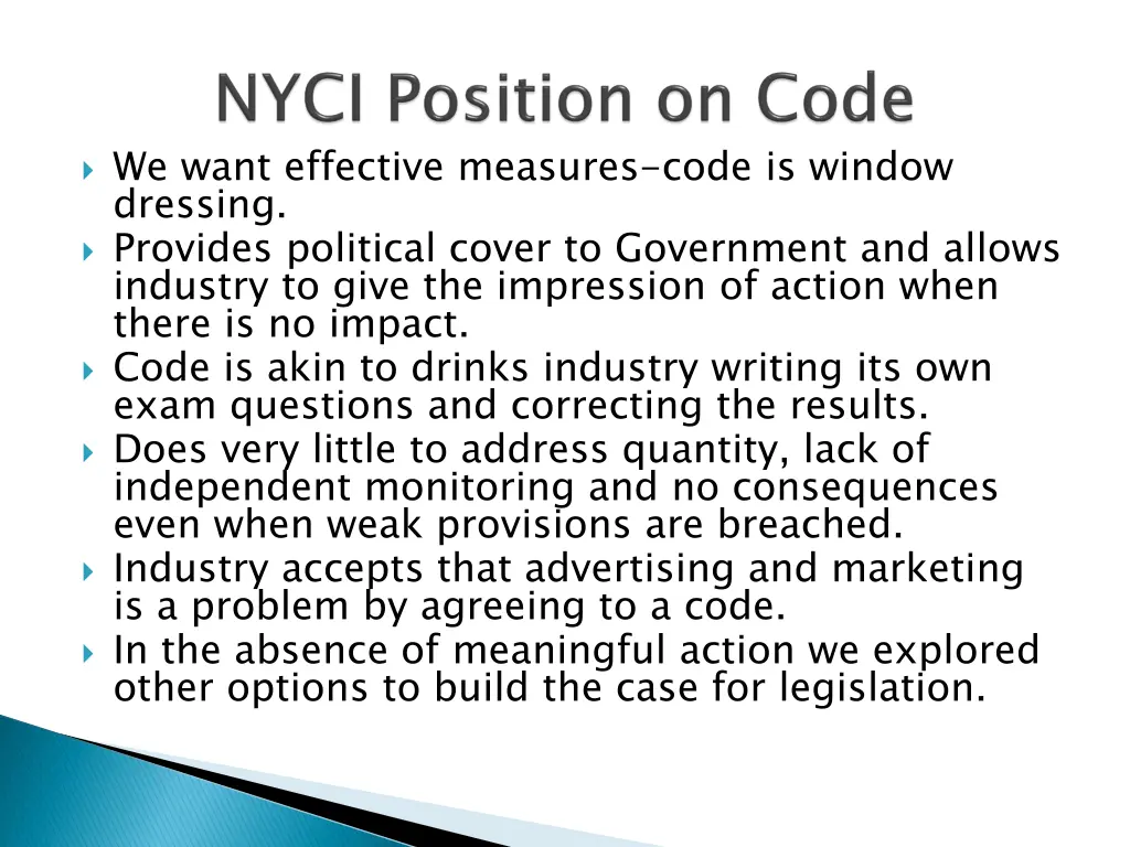 we want effective measures code is window