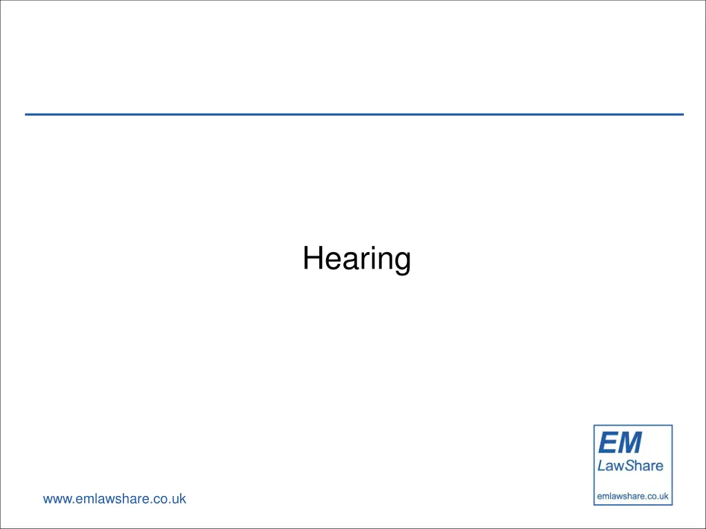 hearing