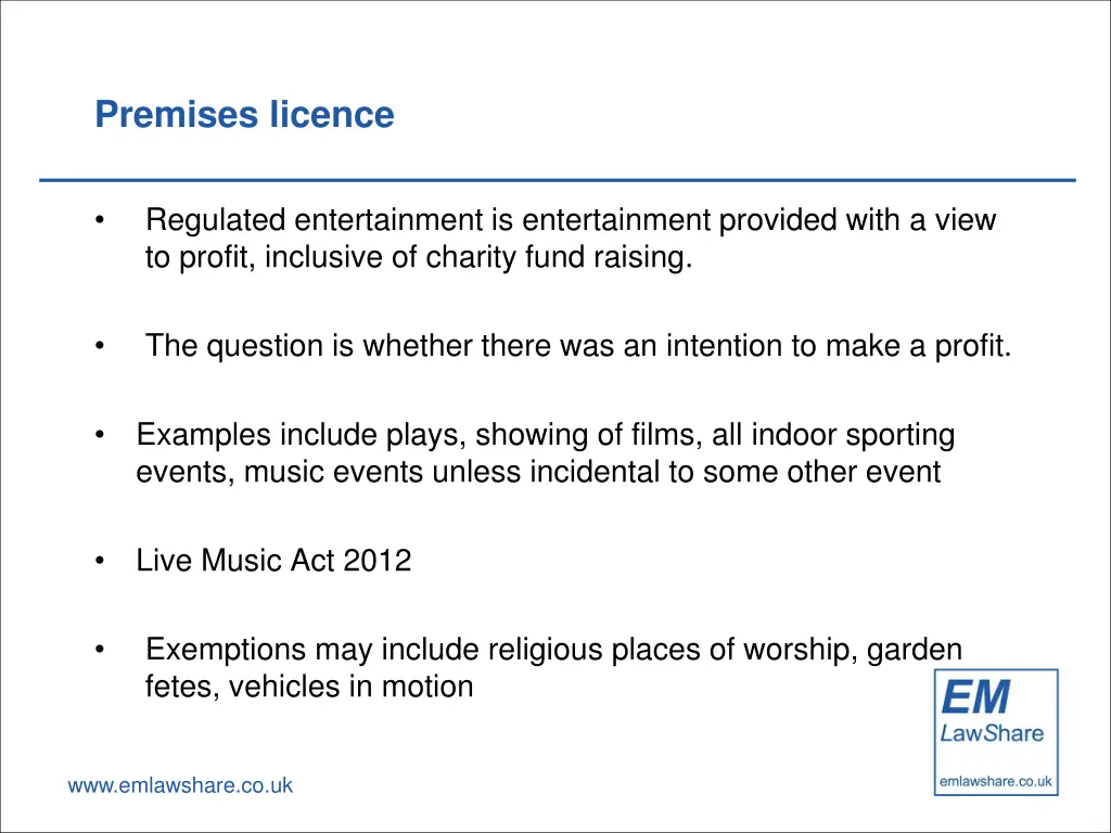 premises licence 3