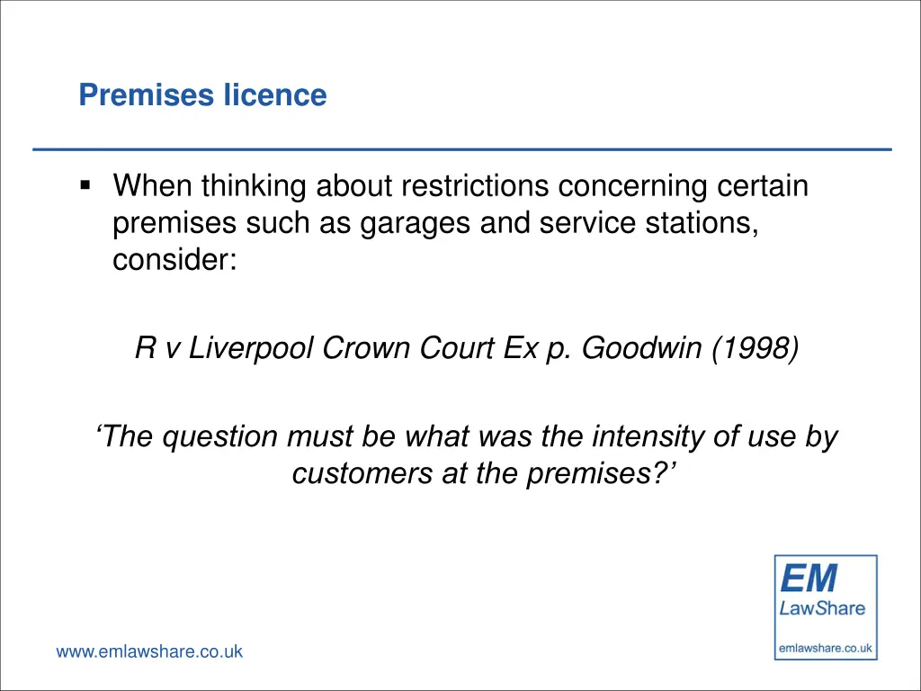 premises licence 4