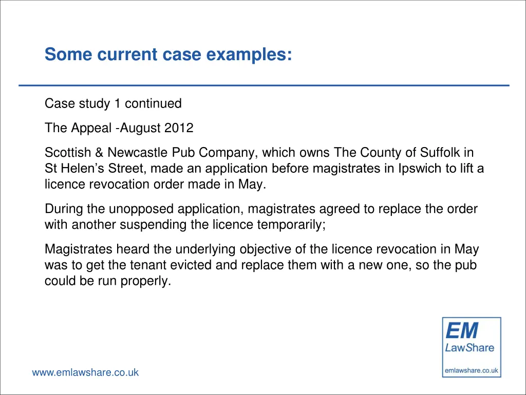 some current case examples 2