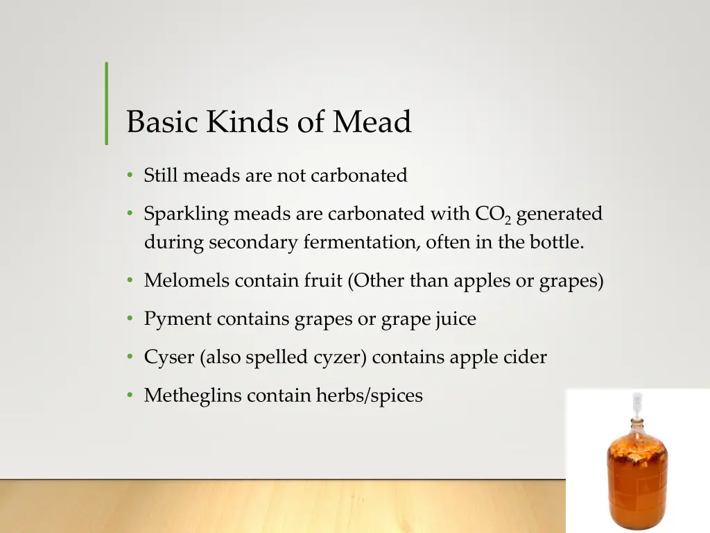 basic kinds of mead