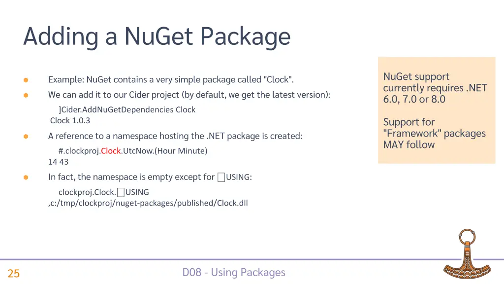 adding a nuget package