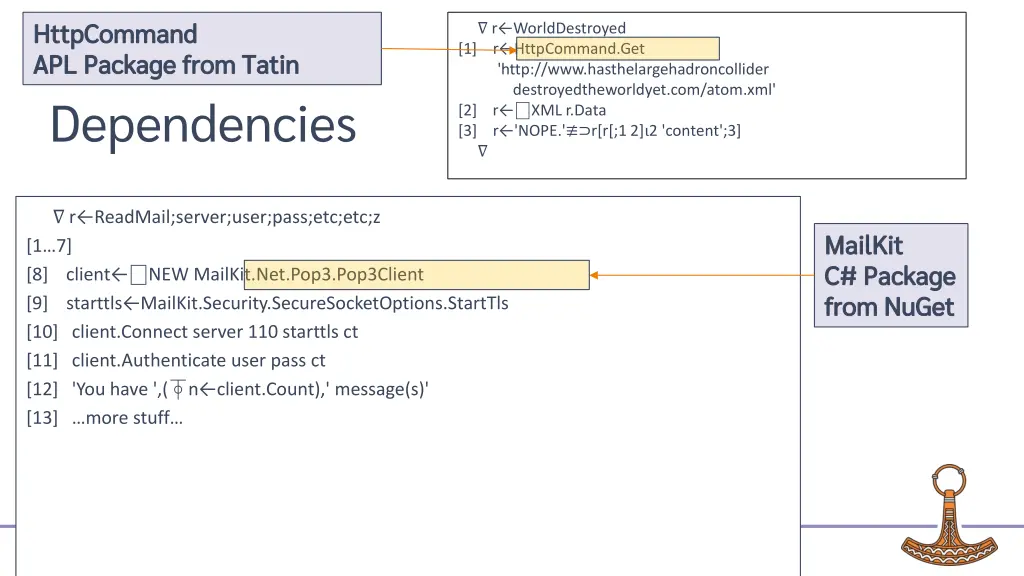 httpcommand apl package from tatin