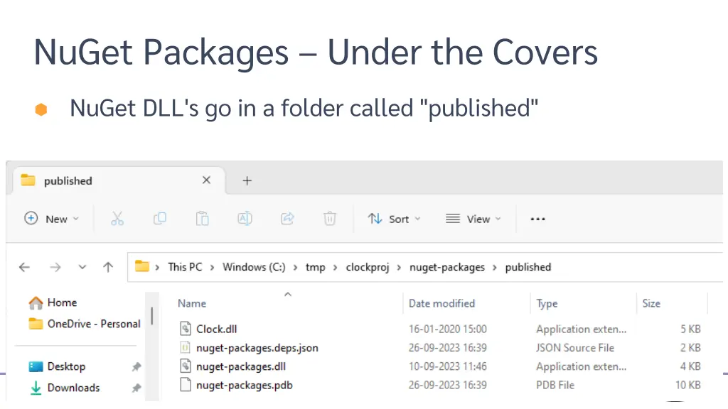 nuget packages under the covers