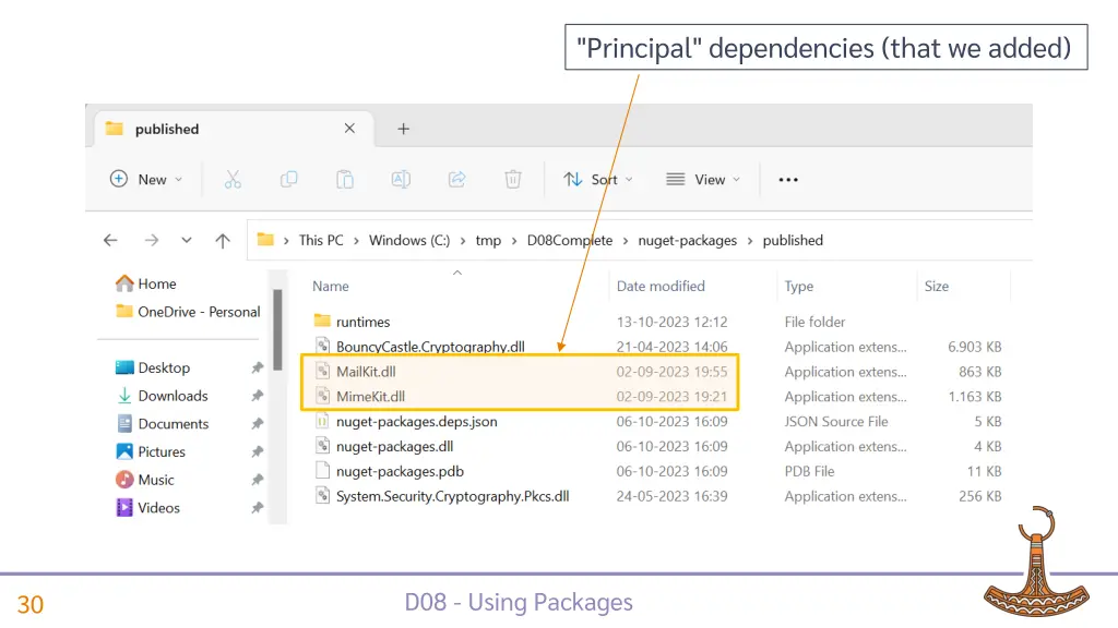 principal dependencies that we added 1