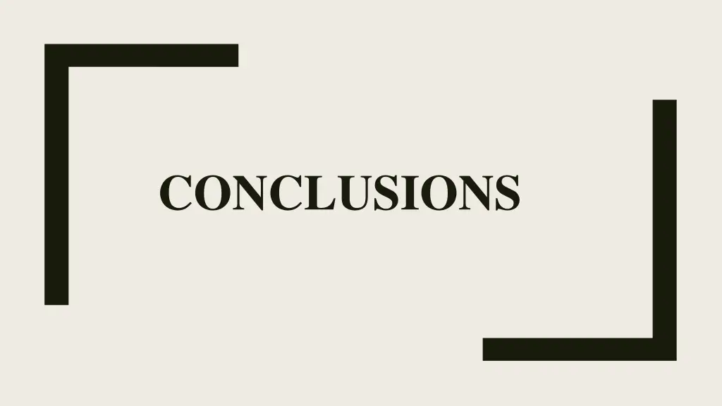 conclusions