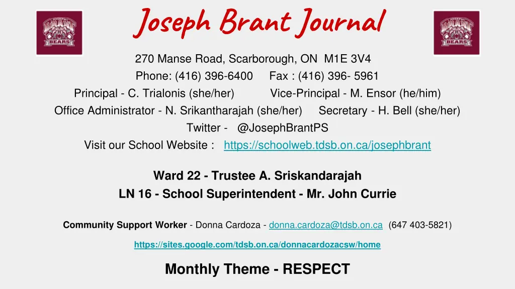 joseph brant journal