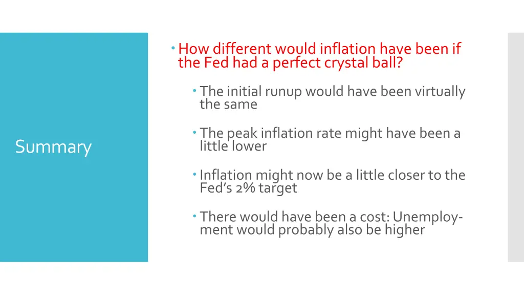 how different would inflation have been